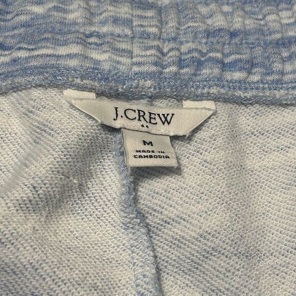J. Crew Lounge Athleisure Sweat Shorts Size Medium (2) Cozy Soft Pink Blue - Picture 4 of 5